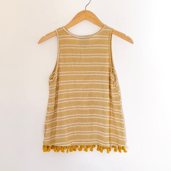 Anthropologie W5 Tassel Tank in Yellow - Picture 2 of 5